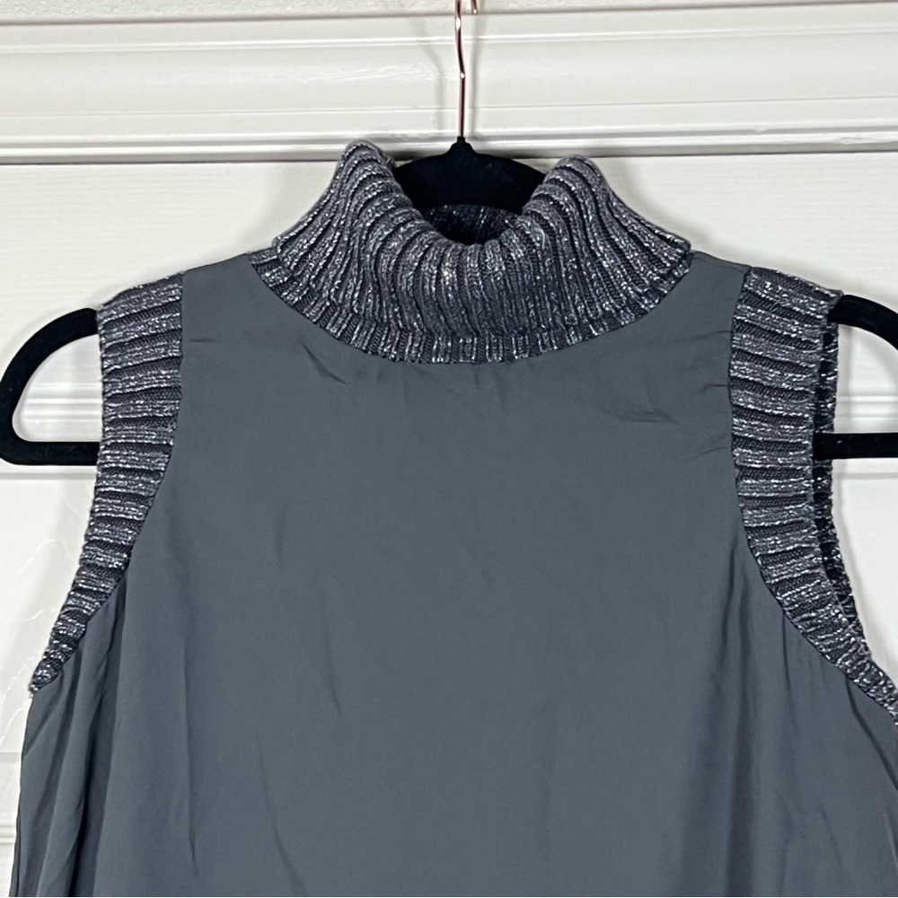 Juicy Couture Charcoal Knit Sleeveless Pullover